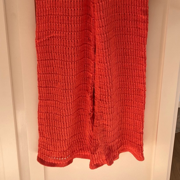 Zara Chenille Orange Pants Medium - Picture 4 of 4